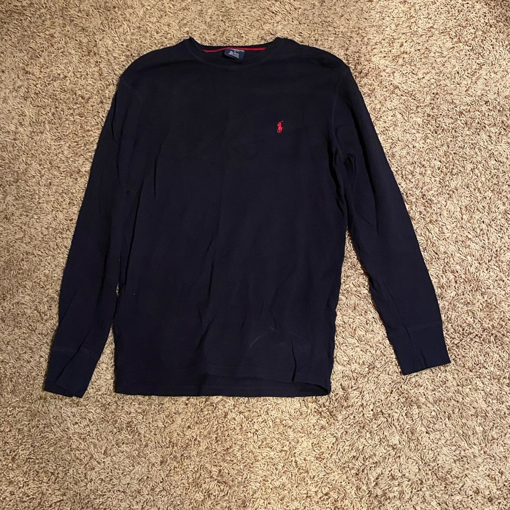Polo navy thermal pj shirt